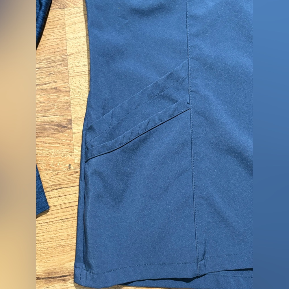 Urbane Performance Scrub Zip-up Jacket Size Large Color Blue - Picture 4 of 5